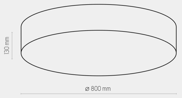 Stropní svítidlo RONDO 6xE27/15W/230V pr. 80 cm černá