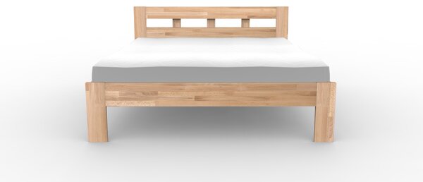 Masivní postel INA - Solwo Design Materiál: Buk cink, Barevne provedení: Olejování přírodní 101/201, Specifikace: 140x200