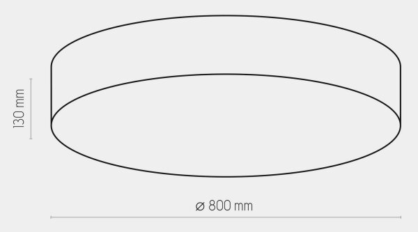 Stropní svítidlo RONDO 6xE27/15W/230V pr. 80 cm bílá