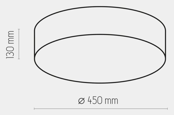 Stropní svítidlo RONDO 4xE27/15W/230V pr. 45 cm béžová