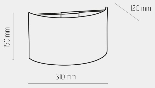 Nástěnné svítidlo RONDO 1xE27/15W/230V černá