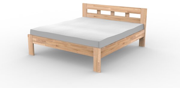 Masivní postel INA - Solwo Design Dřevo a odstín oleje: BUK Cink - Olejování přírodní, Rozměr spací plochy: 140x200