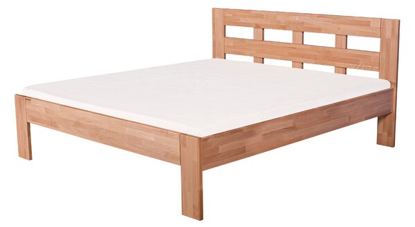 Masivní postel INA - Solwo Design Materiál: Buk cink, Barevne provedení: Olejování přírodní 101/201, Specifikace: 140x200