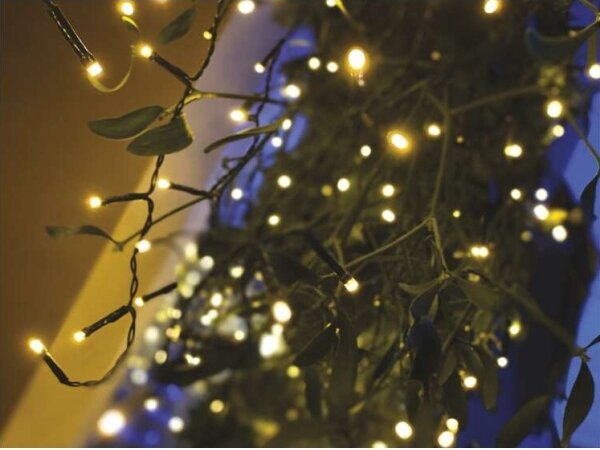 LED venkovní řetěz 200xLED/8 módů 8,6m IP44 teplá bílá
