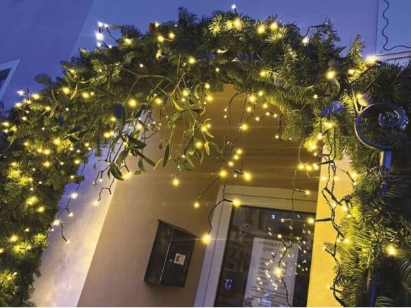 LED venkovní řetěz 200xLED/8 módů 8,6m IP44 teplá bílá