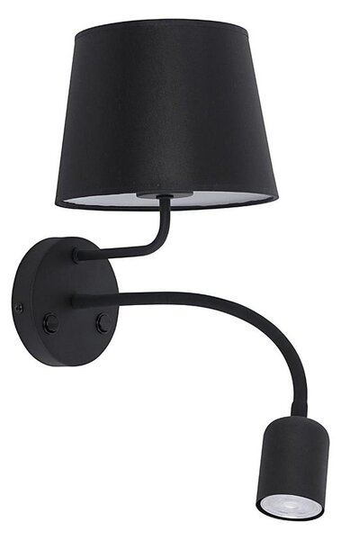 Nástěnná lampa MAJA 1xE27/15W/230V + 1xGU10/10W/230V černá