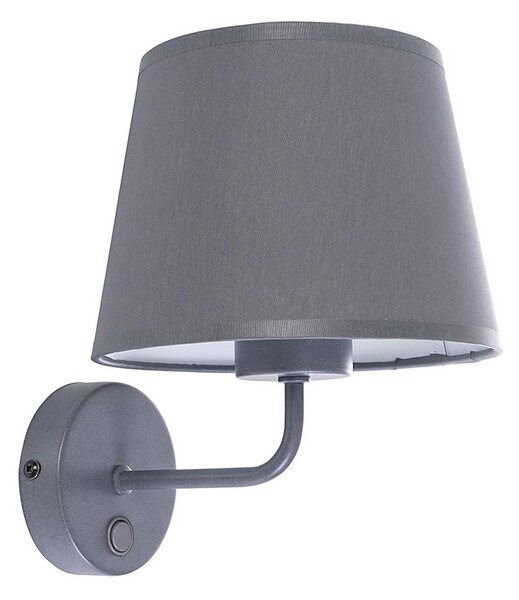 Nástěnná lampa MAJA 1xE27/15W/230V šedá