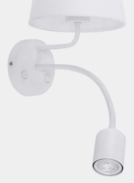 Nástěnná lampa MAJA 1xE27/15W/230V + 1xGU10/10W/230V bílá