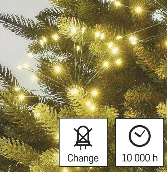 LED řetěz 450xLED/11m teplá bílá