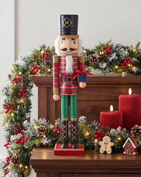 Dekorativní figurka RODSJON 50 cm Louskáček Červená