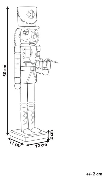 Dekorativní figurka RODSJON 50 cm Louskáček Červená