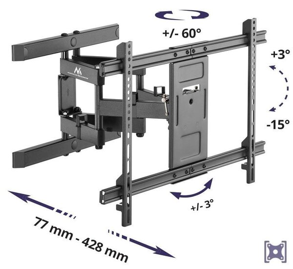Robustní otočný držák pro TV 37" - 80"