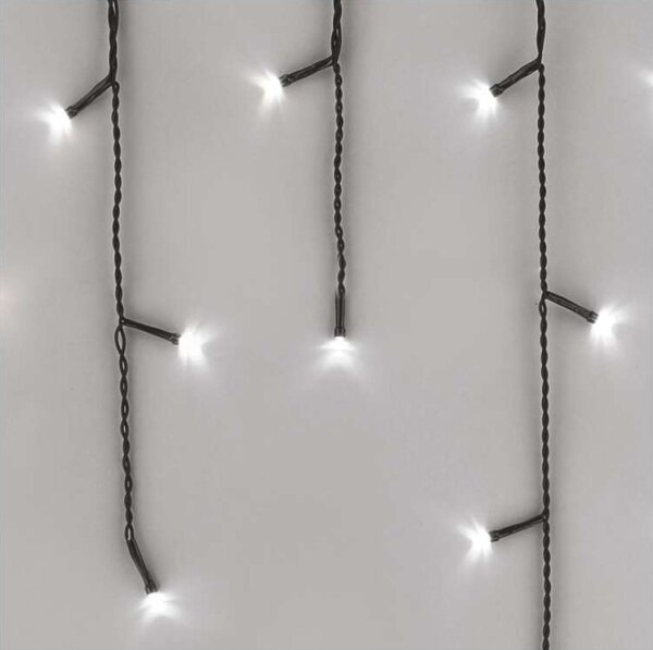 LED Vánoční venkovní řetěz 200xLED/8 módů 8,6m IP44 studená bílá