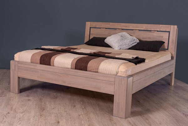 Masivní postel SAMBA - Solwo Design Materiál: Buk cink, - Olej odstín 104/204, Specifikace: 180x200