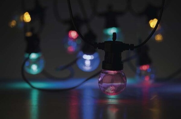 LED Venkovní dekorační řetěz 50xLED/10m IP44 čirá