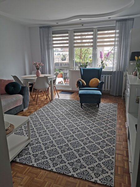 Makro Abra Kusový koberec Sisal COLOR 19246/969 Květy bílý Rozměr: 80x150 cm