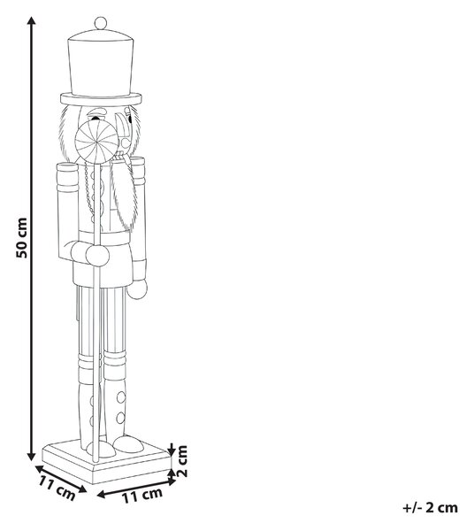 Dekorativní figurka DALALVEN 50 cm Louskáček Růžová