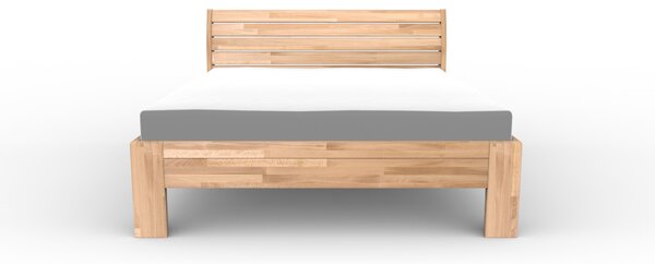 Masivní postel WALTZ - Solwo Design Materiál: Buk cink, Barevne provedení: Olejování přírodní 101/201, Specifikace: 180x200