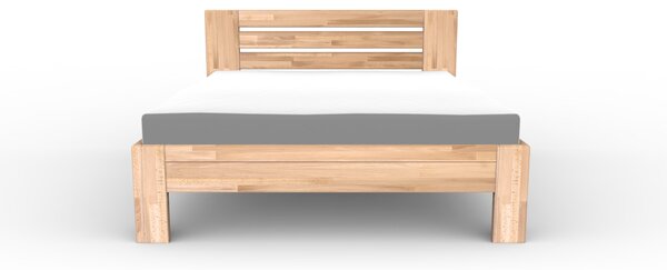 Masivní postel TANGO - Solwo Design Materiál: Buk cink, Barevne provedení: Olejování přírodní 101/201, Specifikace: 140x200