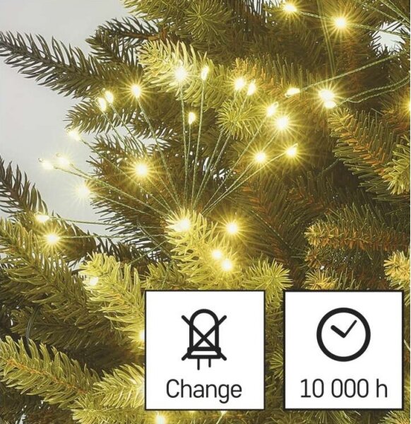 LED řetěz 150xLED/5,35m teplá bílá