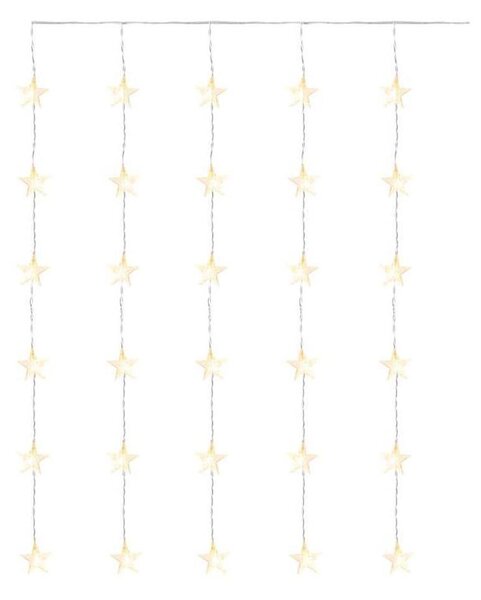 LED venkovní řetěz 30xLED/3,9m IP44 hvězdy