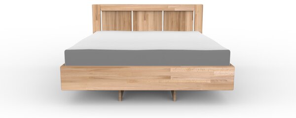 Masivní postel ANDROMEDA - Solwo Design Materiál: Buk cink, Barevne provedení: Olejování přírodní 101/201, Specifikace: 180x200