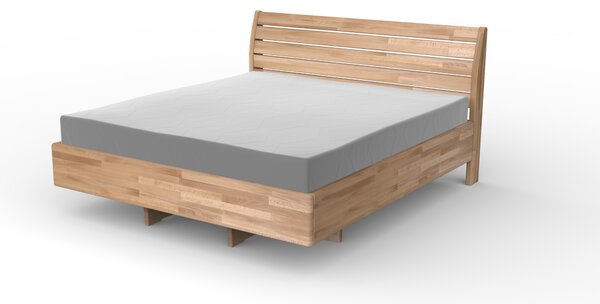 Masivní postel GEMINI - Solwo Design Dřevo a odstín oleje: BUK Cink - Olej odstín BO105, Rozměr spací plochy: 240x200
