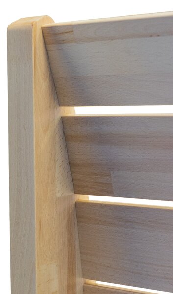 Masivní postel GEMINI - Solwo Design Materiál: Buk cink, Barevne provedení: Olejování přírodní 101/201, Specifikace: 180x200