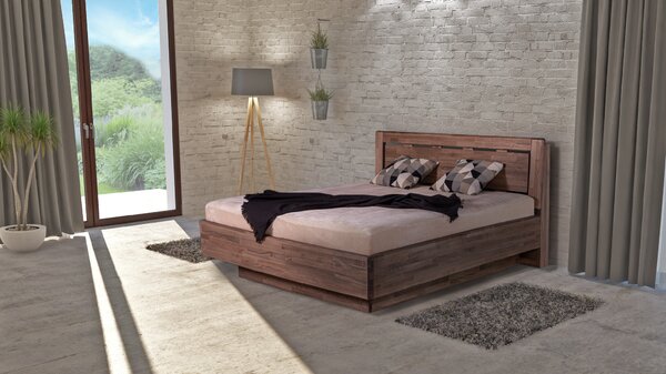 Solwo Design Masivní postel JUPITER 180x200 BUK CINK - BO205
