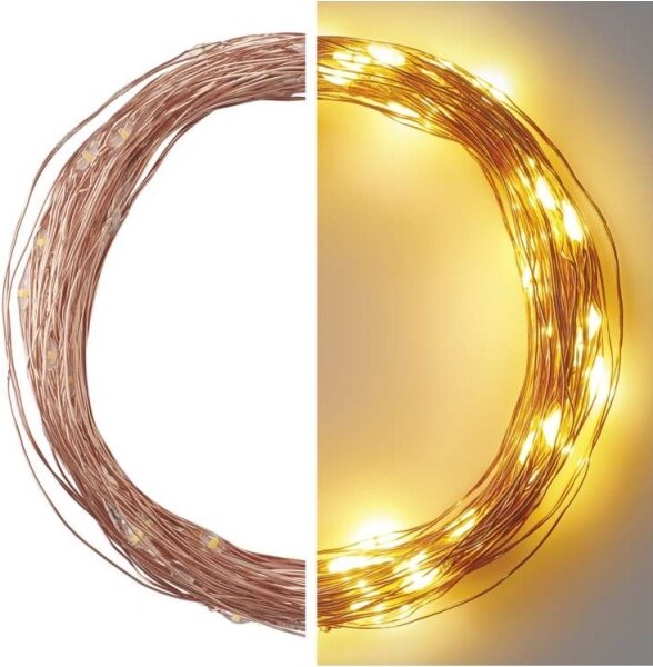 LED venkovní řetěz 100xLED/15m IP44 teplá bílá