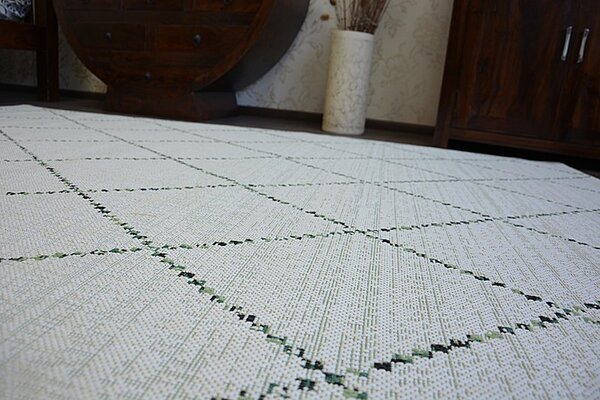 Makro Abra Kusový koberec Sisal COLOR 19436/062 béžový geometrický vzor Rozměr: 140x200 cm