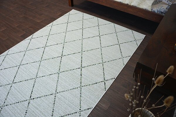 Makro Abra Kusový koberec Sisal COLOR 19436/062 béžový geometrický vzor Rozměr: 140x200 cm
