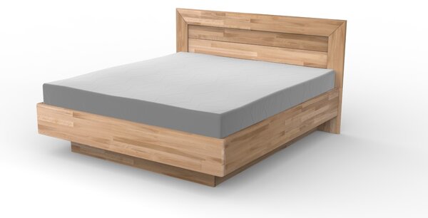 Masivní postel MARS - Solwo Design Dřevo a odstín oleje: BUK Cink - Olejování přírodní, Rozměr spací plochy: 140x200