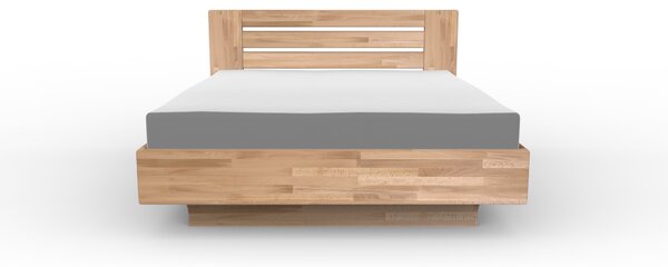 Masivní postel MERKUR - Solwo Design Materiál: Buk cink, Barevne provedení: Olejování přírodní 101/201, Specifikace: 140x200