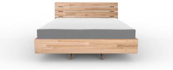 Masivní postel ORION - Solwo Design Materiál: Buk cink, Barevne provedení: Olejování přírodní 101/201, Specifikace: 140x200