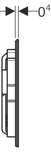 Geberit Sigma40 splachovací tlačítko pro WC || 115.629.JK.1