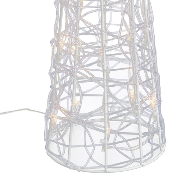 Vánoční stromek průhledný 60 cm vč. LED IP44 - Coni