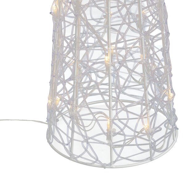 Vánoční stromek transparentní 100 cm vč. LED IP44 - Coni