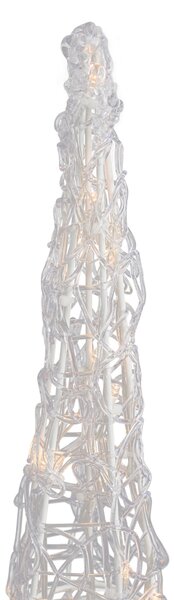 Vánoční stromek průhledný 60 cm vč. LED IP44 - Coni