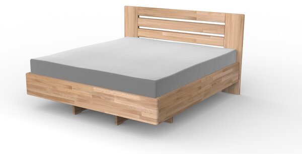 Masivní postel PEGAS - Solwo Design Dřevo a odstín oleje: BUK Cink - Olej odstín BO106, Rozměr spací plochy: 200x200