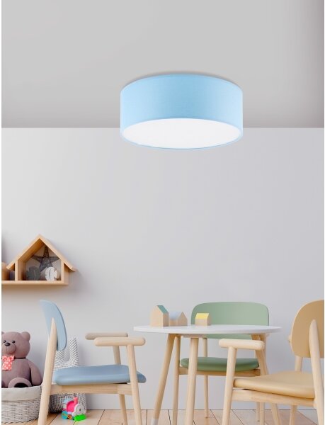 Dětské stropní svítidlo RONDO KIDS 4xE27/15W/230V modrá