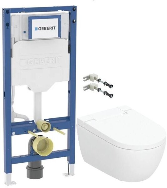 Sada bidetové wc Geberit AquaClean 146.350.01.1, podomítkový WC modul Geberit Duofix 111.320.00.6, 111.815.00.1