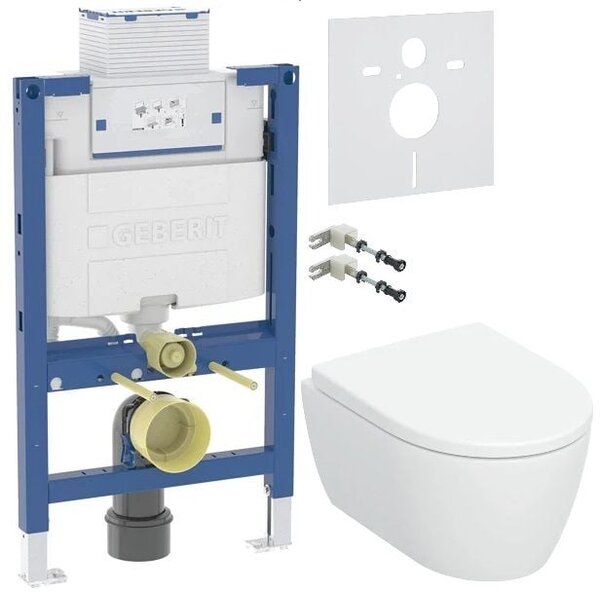 Sada sada WC s mísou a sedátkem Geberit iCon 503.048.00.1, podomítkový WC modul Geberit Duofix 111.003.00.2, 111.815.00.1, 156.050.00.1