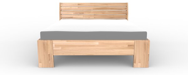 Masivní postel CURYCH - Solwo Design Materiál: Buk cink, Barevne provedení: Olejování přírodní 101/201, Specifikace: 140x200