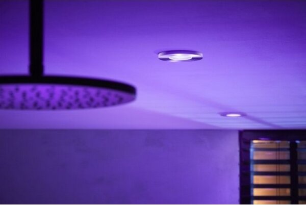 Philips-SADA 3xLED RGB Stmívatelné koupelnové svítidlo Hue 1xGU10/5,7W/230V IP44