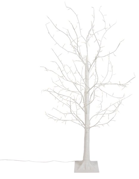 Vánoční stojací lampa bílý strom 120 cm vč. LED s časovačem IP44 - Ki