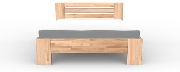 Masivní postel LONDON - Solwo Design Materiál: Buk cink, Barevne provedení: Olejování přírodní 101/201, Specifikace: 160x200
