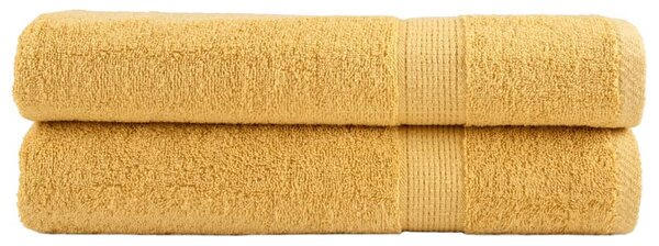 Prémiové ručníky SOLUND 2 ks zlaté 100x200 cm 600 g/m² 137293