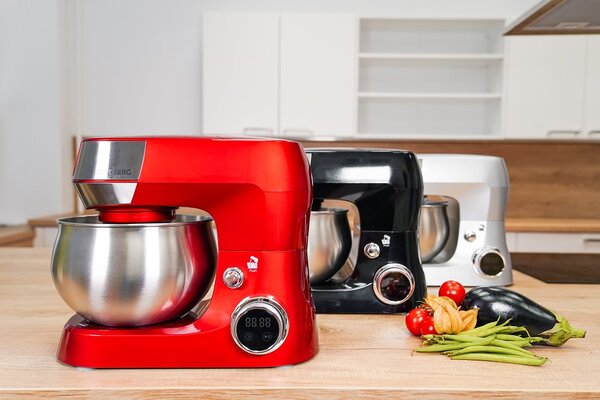 Multifunkční kuchyňský robot BestBerg BBR-1900R / 1900 W / 5 l / 12 rychlostí / červená