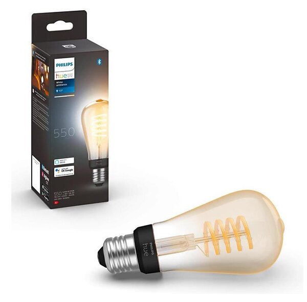 LED Stmívatelná žárovka Philips Hue WHITE AMBIANCE ST64 E27/7W/230V 2200-4500K
